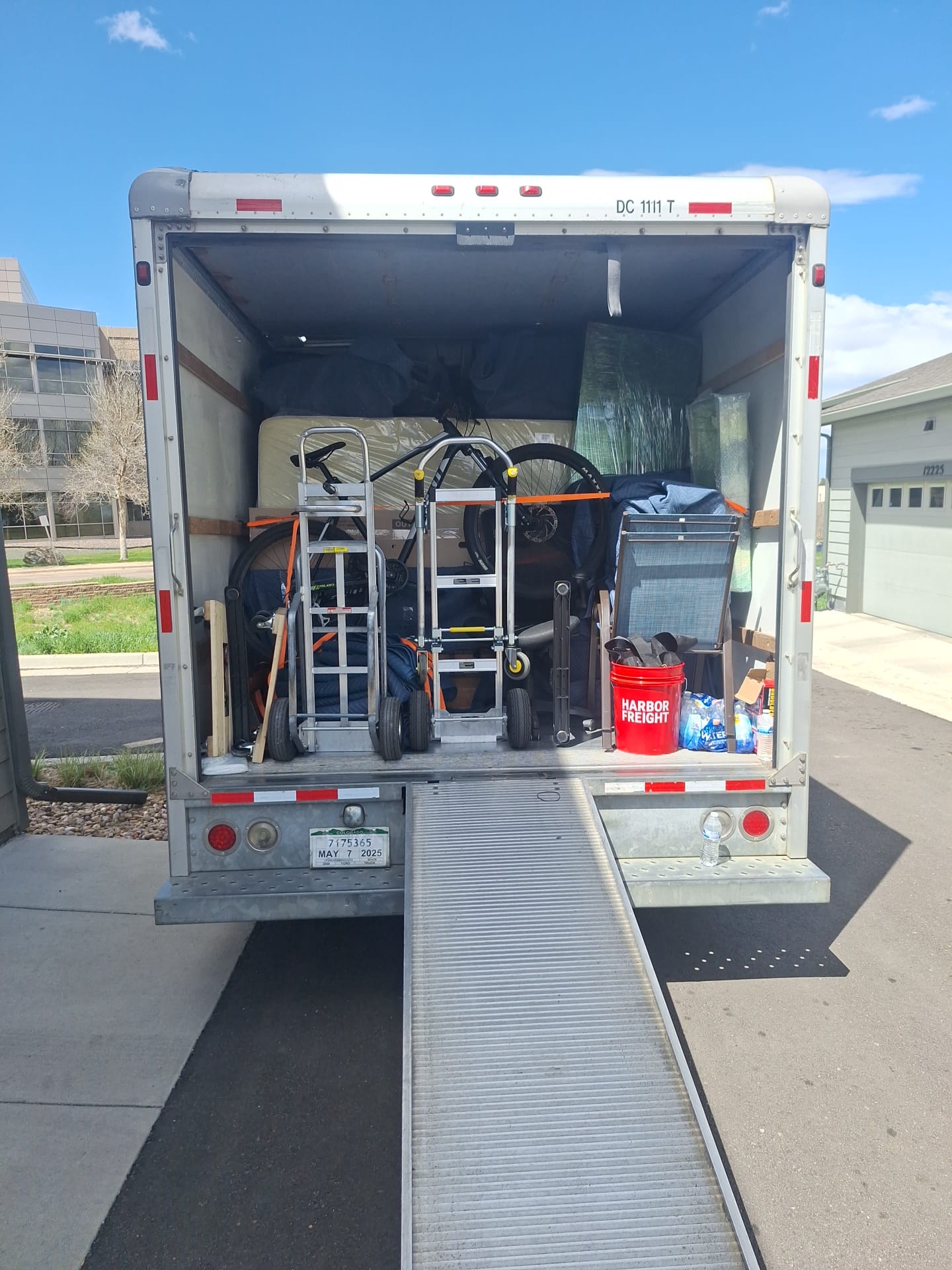 Our team carefully moving furniture